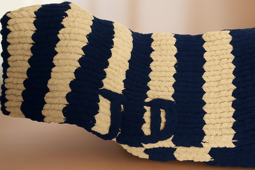 Custom Name Chunky Knit Blanket- Personalized Luxury Throw