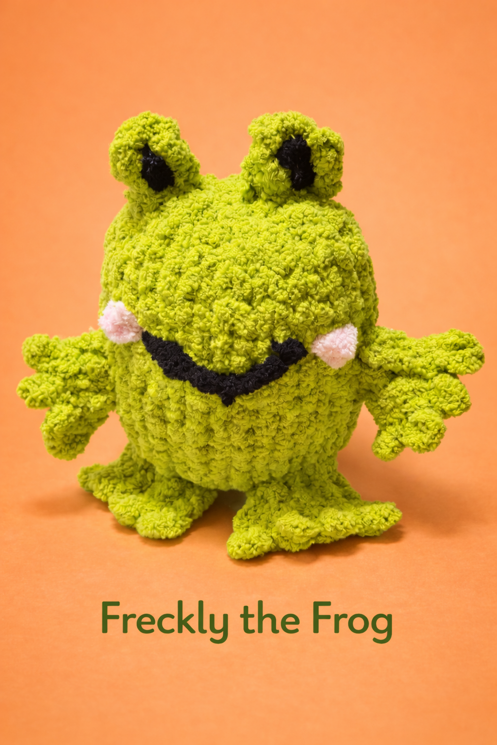 Freckly the Frog – Chunky Knit Plush