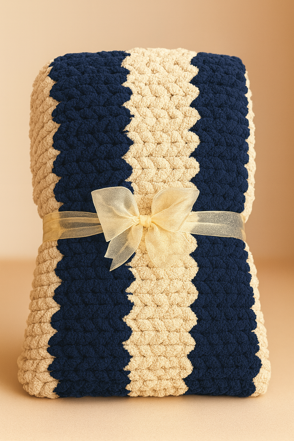 Custom Name Chunky Knit Blanket- Personalized Luxury Throw